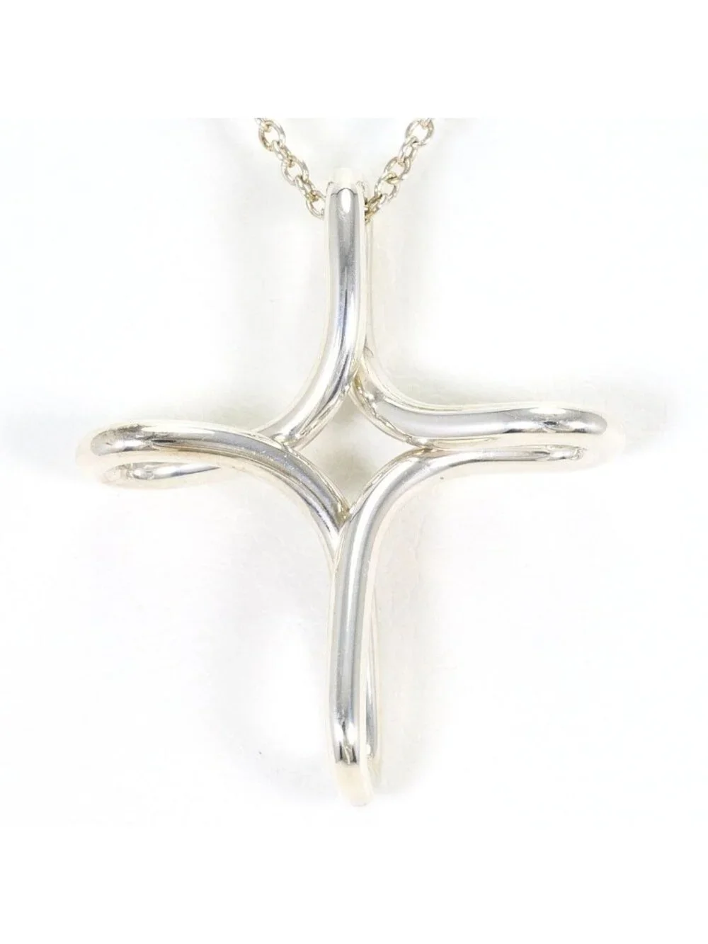 Tiffany & Co Infinity Cloth 925 Sterling Silver Necklace 40